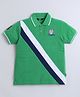 Celsius Cotton Blend Half Sleeves Cut & Sew Polo Tee - Kelly Green