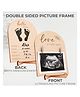 Babymoon Double-Sided Wooden Sign for Pregnancy & Birth Announcement Ultrasound Picture Photo Frame | Baby Reveal Sign | Baby Shower Gift | Baby Photography Props