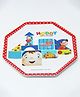 HOOM Melamine Octagonal shaped Plate -Noddy