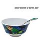 HOOM Melamine Soup Spoon & Soup Bowl Set -BEN10