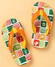 Pine Kids Slip On Flip Flops with Nautical Theme Print - Multicolor