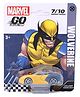 Marvel GO Single Knight Speed Wave 2 Wolverine Car Toy - Yellow & Blue