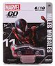 Marvel Free Wheel Die Cast 8/10 Battle SUV Evergreen Wave Spiderman  Theme Toy Car - Black