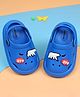 Cute Walk by Babyhug Clogs With Bear & Text Applique - Blue