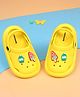 Cute Walk by Babyhug Back Strap Clousre Clogs With Ice Cream Applique - Yellow