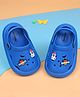 Cute Walk by Babyhug Back Strap Closure Clogs With Space Theme Applique - Blue