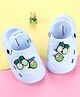 Cute Walk by Babyhug Clogs with Pineapple Applique & Back Strap - Light Blue