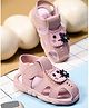 KATS Cat Applique Detailed Velcro Closure Musical Sandals - Pink