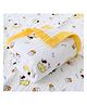 Baby Muslin Organic Cotton Super Soft Absorbent Muslin 6 Layer Blanket - YELLOW COW
