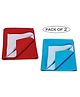 INPOUT Pack of 2 Instadry Waterproof Anti-Piling Fleece Extra Absorbent Dry Sheet for Baby Bed Protector Small size 50x70cm(color may vary)