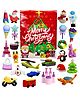 Bunie Merry Christmas Theme Erasers Pack Of 25 - Multicolor