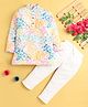 Jeet Ethnics Cotton Blend Full Sleeves Abstract Printed Kurta Pyjama - Multi Colour