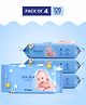 Silk Soft Baby Wet Wipes 30 Pulls Without Lid Pack of 4