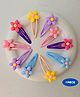 Puchku Set Of 10 Floral Designed Hair Pins - Multi Colour