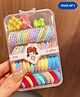 Puchku Solid Hair Accessories Combo Set With Box - Multi Colour