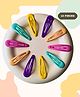 Puchku Set Of 5 Solid Tic Tac Hair Pins - Multi Colour
