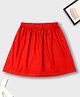 Tiara Cotton Jersey Solid Skirt - Red