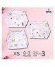 LazyToddler Muslin Nappy Set of 3  Extra Small  (TD)