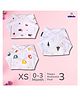 LazyToddler Muslin Nappy Set of 3  Extra Small (ELE)