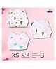 LazyToddler Muslin Nappy Set of 3  Extra Small  (LO)