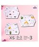 LazyToddler Muslin Nappy Set of 3  Extra Small ( CR)