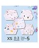 LazyToddler Muslin Nappy Set of 5  Extra Small (TD)