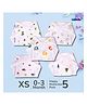 LazyToddler Muslin Nappy Set of 5  Extra Small  (ALP)