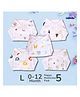 LazyToddler Muslin Nappy Set of 5  Large (TD)
