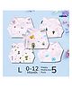 LazyToddler Muslin Nappy Set of 5  Large (DN)
