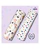 LazyToddler  Cotton Soft Flannel Swaddles Wrap for Newborn Baby Set of 2 (Flower & Hearts)