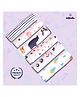 LazyToddler Premium 100% Flannel Cotton Washcloth  Set of 6  (Moon)