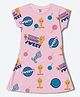 Wear Your Mind Cotton Blend Warner Bros Featuring Half Sleeves Tweety Printed Dress - Pink