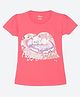 Wear Your Mind Cotton Disney The Aristocats Featuring Half Sleeves Marie Printed Tee - Hot Pink