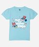 Wear Your Mind Cotton Disney Mickey & Friends Featuring Half Sleeves Minnie Mouse & Daisy Duck Printed Tee - Sky Blue