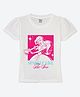 Wear Your Mind Cotton Knit Disney The Little Mermaid Featuring Half Sleeves Ariel Character Printed Tee - White