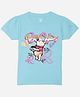 Wear Your Mind Cotton Knit Disney Winnie The Pooh Featuring Half Sleeves Character Printed Tee - Sky Blue