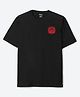 Wear Your Mind Cotton Knit Disney Cars Featuring Half Sleeves Characters Back Printed Oversized Tee - Black