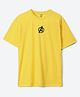 Wear Your Mind Cotton Knit Marvel Avengers Featuring Half Sleeves Characters Back Printed Oversized Tee - Yellow
