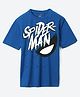 Wear Your Mind Cotton Knit Marvel Featuring Half Sleeves Spiderman Printed Tee - Royal Blue