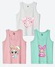 Wear Your Mind Cotton Blend Knit Pack Of 3 Disney The Aristocats Featuring Sleeveless Marie Printed Vests - Multi Colour