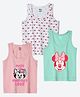 Wear Your Mind Cotton Blend Knit Pack Of 3 Disney Featuring Sleeveless Characters Printed Vests - Multi Colour
