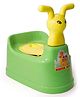Reliance PLAST Toilet Trainer Baby Potty Seat With Removable Bowl & Closing Lid Potty - DARK-GREEN-YELLOW