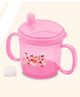 Reliance PLAST Cotton Candy Hard Spout Non Spill Sipper Cup With Handle Dark Pink - 150 ml