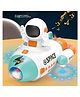 Sanjary Spaceship Toy, 360 Degree Rotation Electric Blast Off Light Up Space Toy with Music Effect for Kids color design may vary