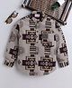BAATCHEET Cotton Full Sleeves Abstract Printed Shirt - Brown