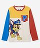 The Souled Store Cotton Knit Paw Patrol Featuring Full Sleeves Chase Printed Tee - Multi Colour
