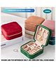 Puchku Velvet Jewelry Box Organizer - (Pack of 1, Random color)