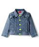 Babyhug Full Sleeves Denim Jacket with Pockets - Blue