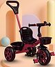 Little Olive Star Rider Tricycle | Safe Sturdy & Stylish Ride On Tricycle - Maroon