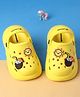 Cute Walk by Babyhug Clogs With Back Strap Closure & Sun Applique - Yellow
